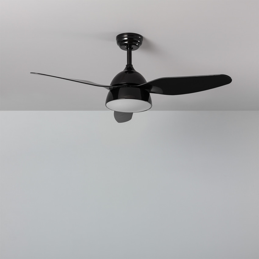 Black 116cm Motor AC New Industrial LED Ceiling Fan with Selectable CCT
