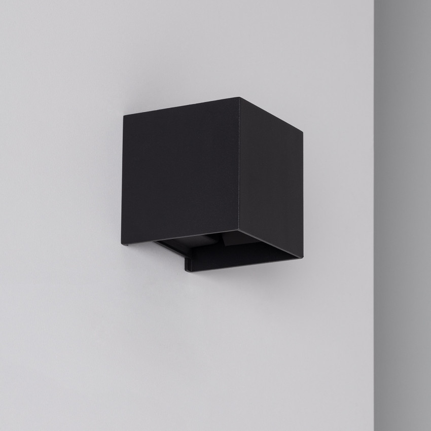 Eros 6W Aluminium Black LED Wall Lamp with Double Sided Lighting 