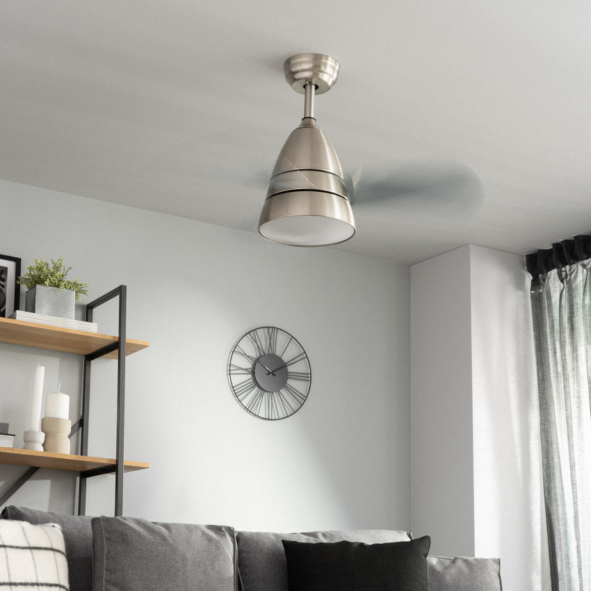 Silver 15W 'Minimal' LED Ceiling Fan