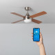 Ventilador de Techo LED Smart Forest Tº de Color Seleccionable 15W Madera