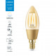 Bombilla LED Smart WiFi E14 C35 Regulable WIZ Filamento Vintage Vela 4.9W