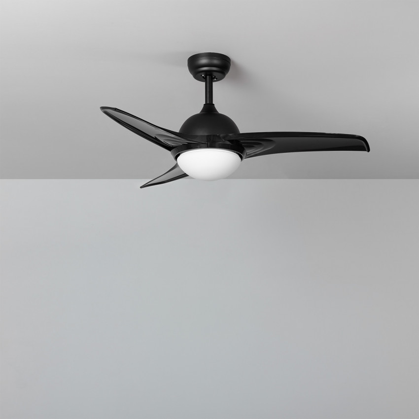 Black 107cm Aran LED Ceiling Fan with DC Motor
