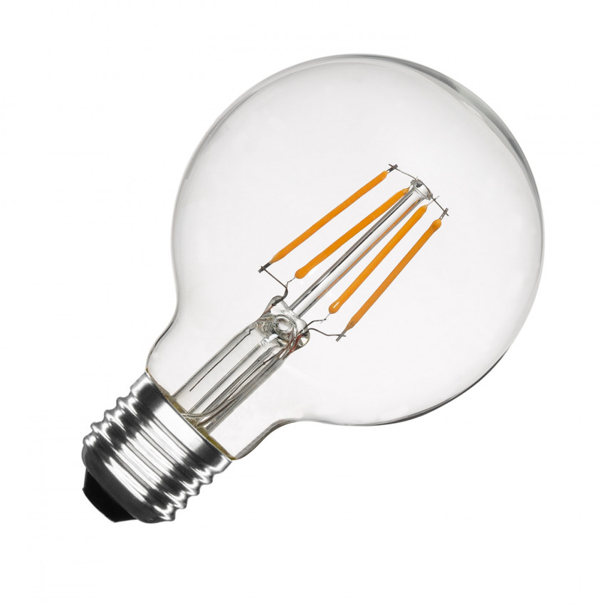 6W E27 G80 Balloon Dimmable LED Filament Bulb 