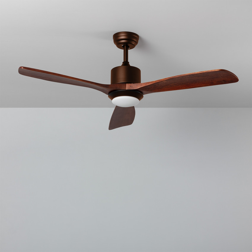 132cm 40W Brown Forest LED Ceiling Fan with DC Motor
