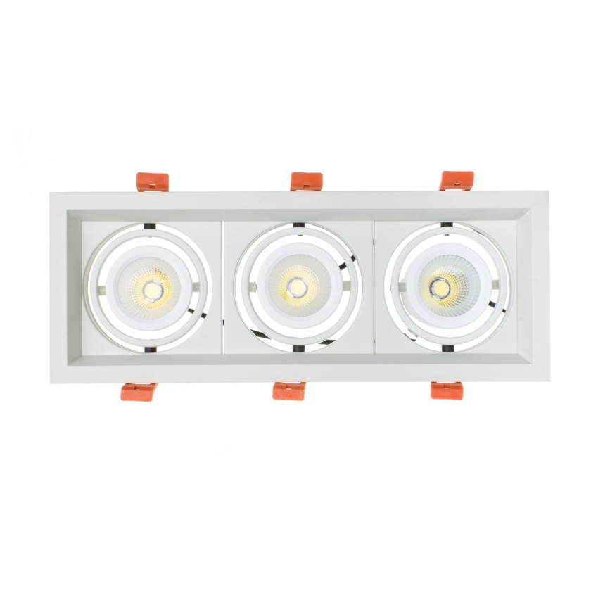 3x10W Adjustable Madison CREE-COB LED Spotlight in White