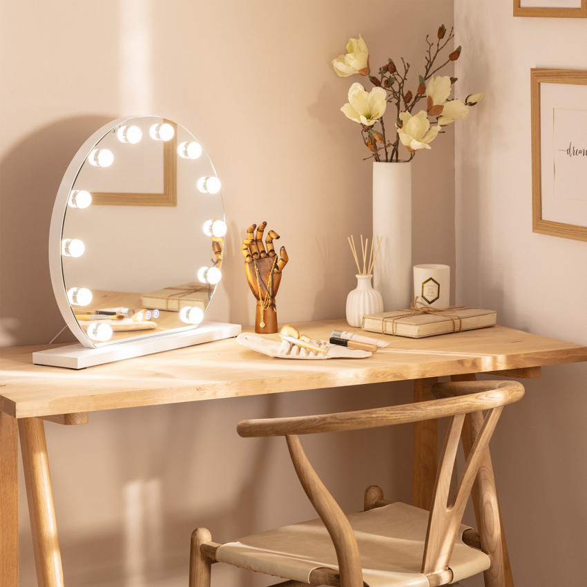 Aguadilla Tactile LED Decorative Mirror Ø 36.5cm