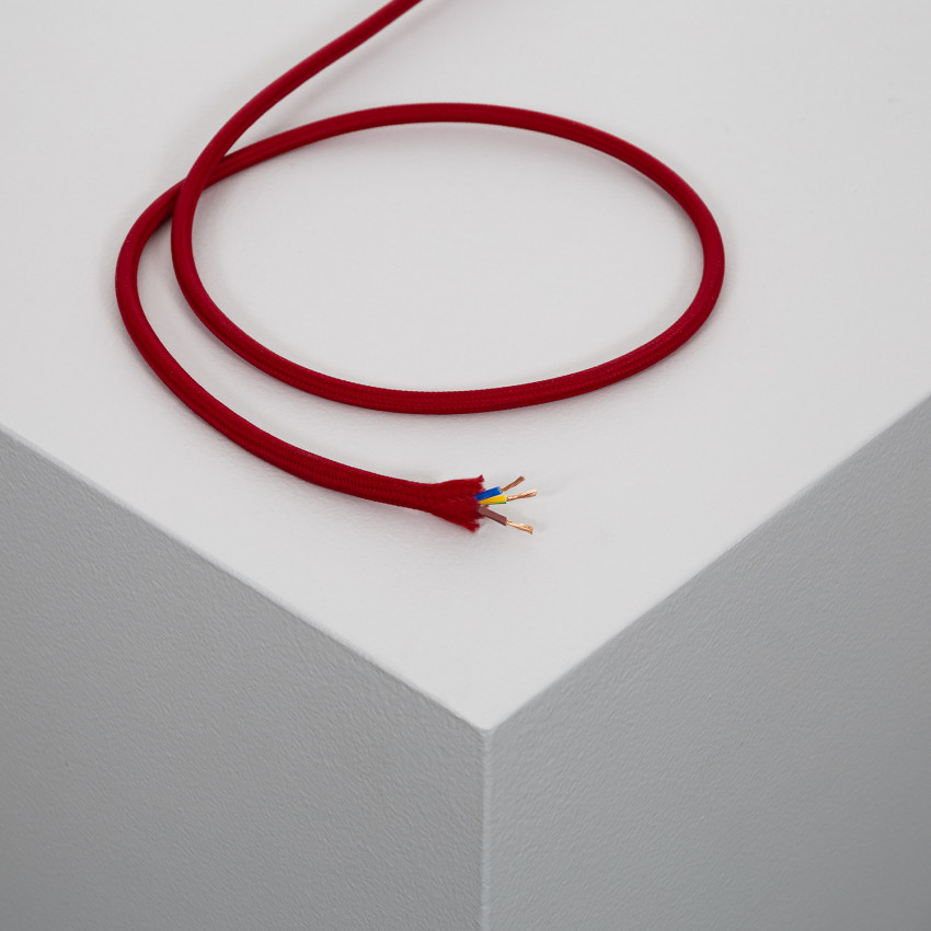 Cherry Textile Electrical Cable