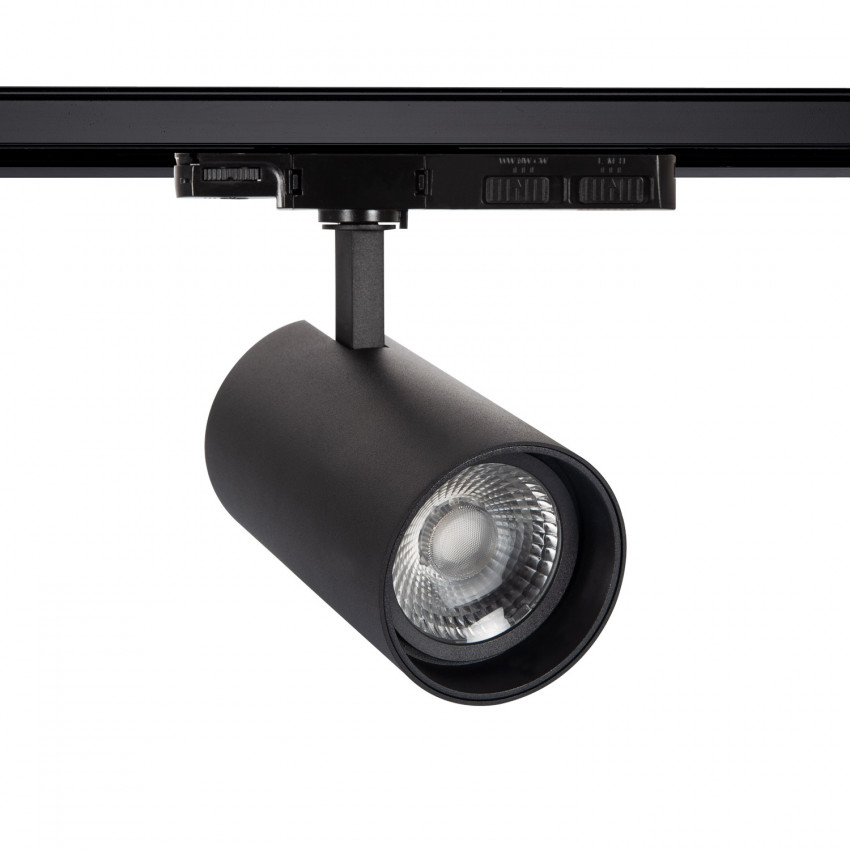 30-35-40W Lumo Black LED Spotlight for Three Circuit Track (CRI 90) CCT Selectable