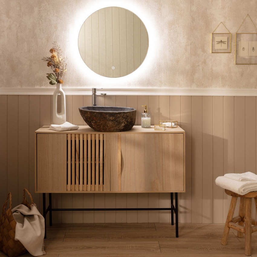 Asimov Tactile Bathroom LED Mirror Ø58 cm 