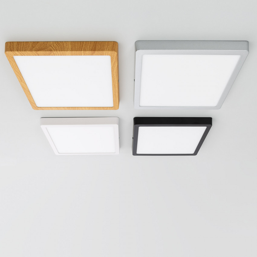 Plafón de Techo LED 24W Cuadrado Slim CCT 280x280 mm Factory