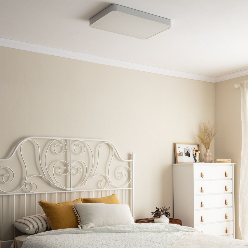Plafón LED 40W Rectangular Metal CCT Seleccionable Hidria