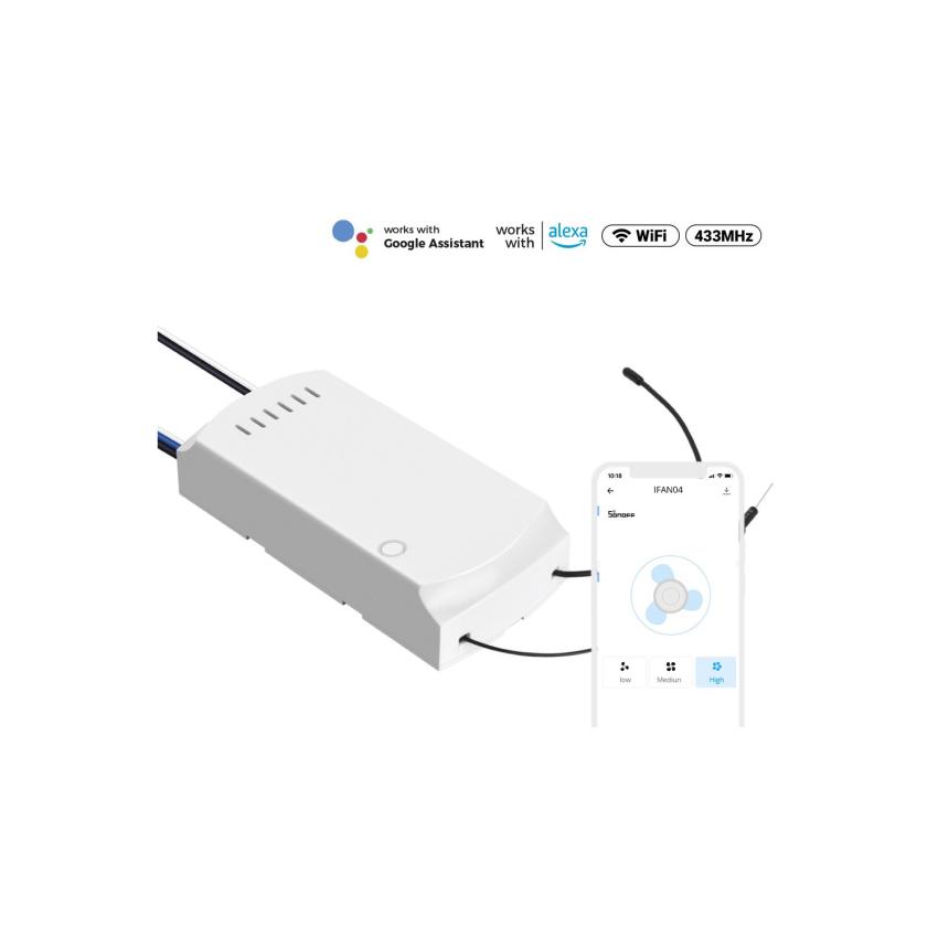 WiFi Controller for AC Ceiling Fan SONOFF iFan04-H